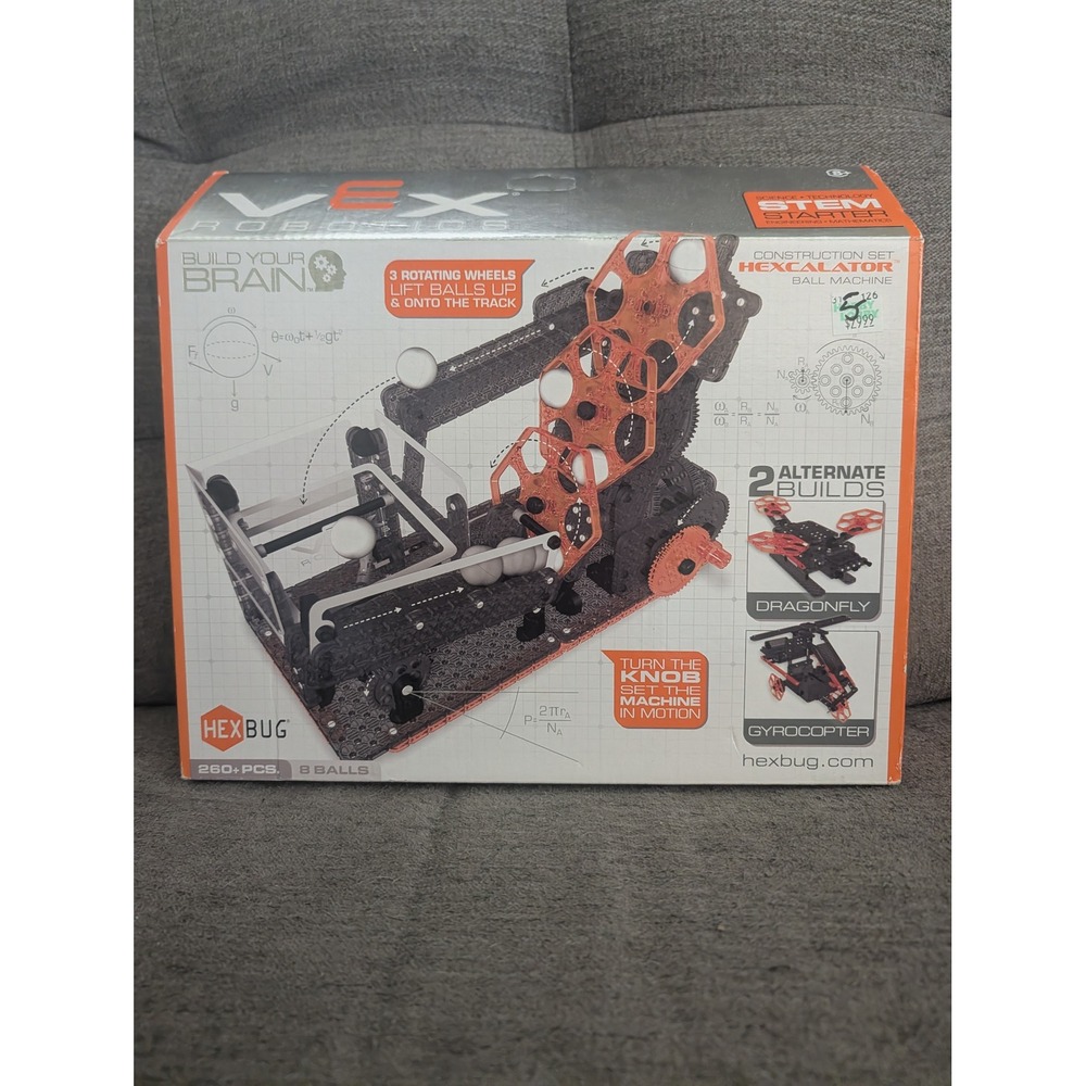 HEXBUG VEX Robotics Hexcalator Ball Machine NEW STEM Construction Set 260+ Pca